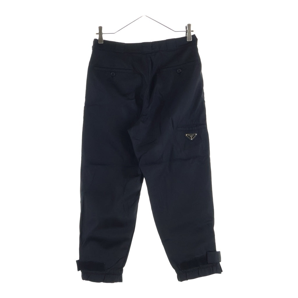PRADA(プラダ) Nylon Jogger Pants トライアングルロゴ ナイロンジョガーパンツ ブラック DNA893 S201 I18