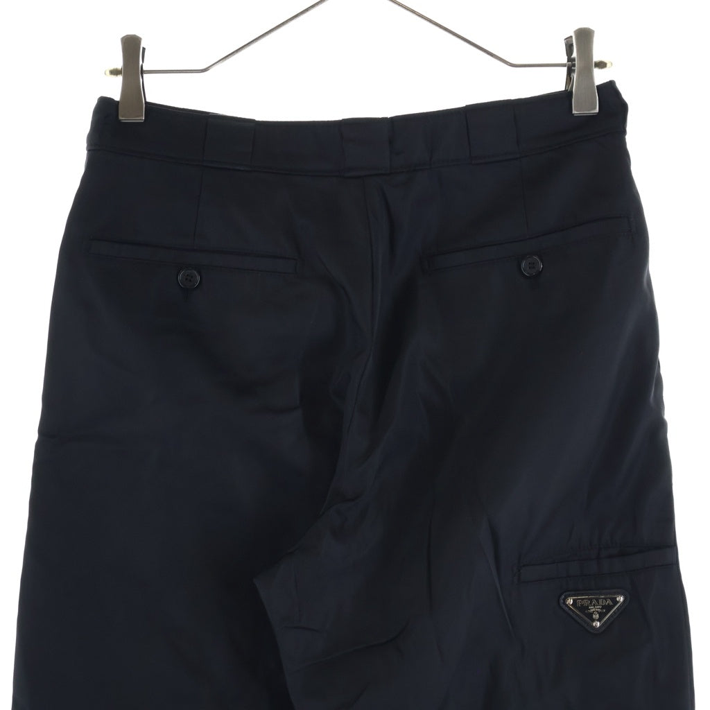 PRADA(プラダ) Nylon Jogger Pants トライアングルロゴ ナイロンジョガーパンツ ブラック DNA893 S201 I18