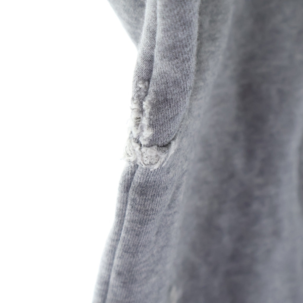LOEWE(ロエベ) Destroy Anagram Sweatshirt ダメージ加工 アナグラム刺繍 クルーネックスウェットトレーナー グレー S359Y24X15