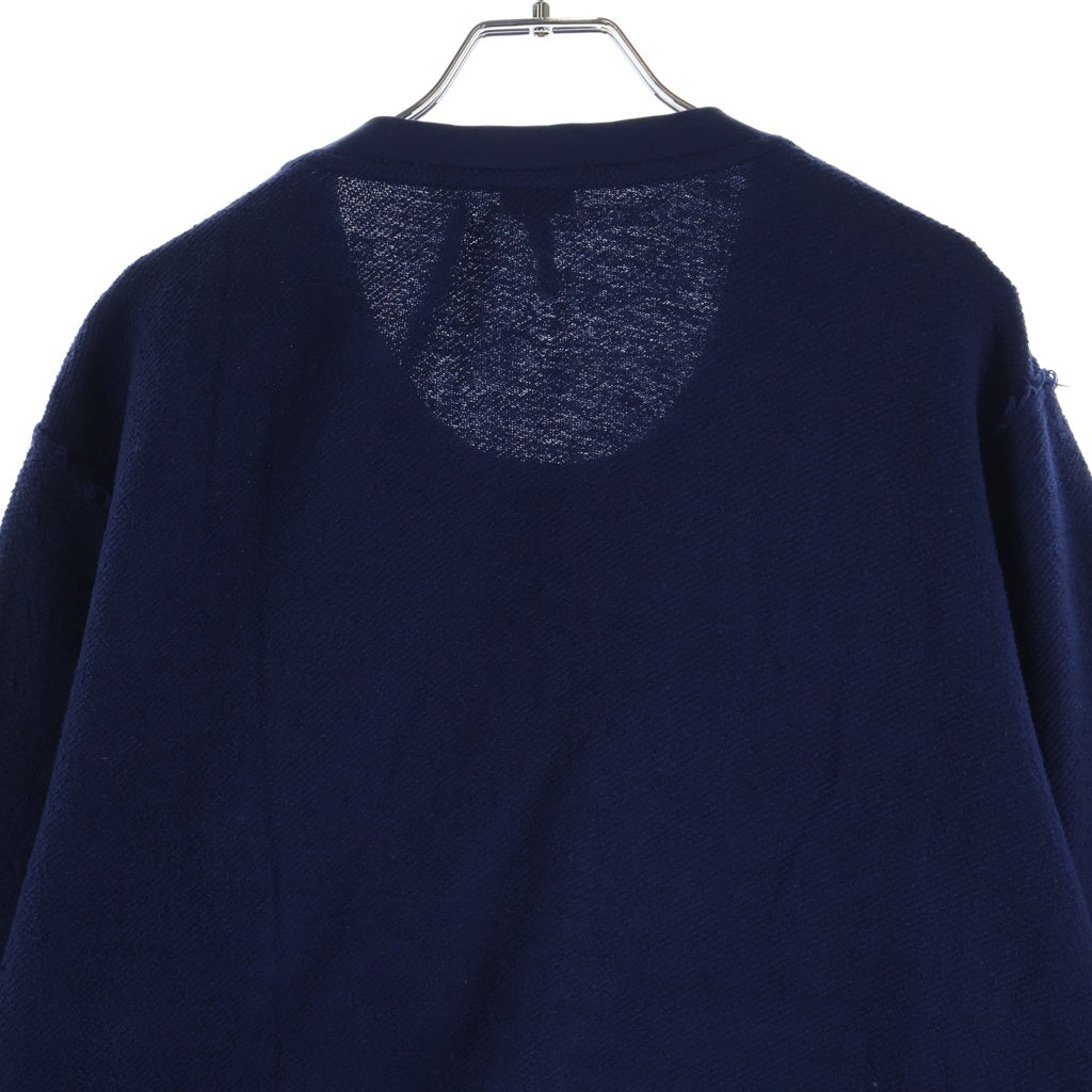 LOEWE(ロエベ) Anagram Zipper Sweatshirt アナグラムジップデザイン クルーネックスウェットトレーナー ネイビー H6189340CR