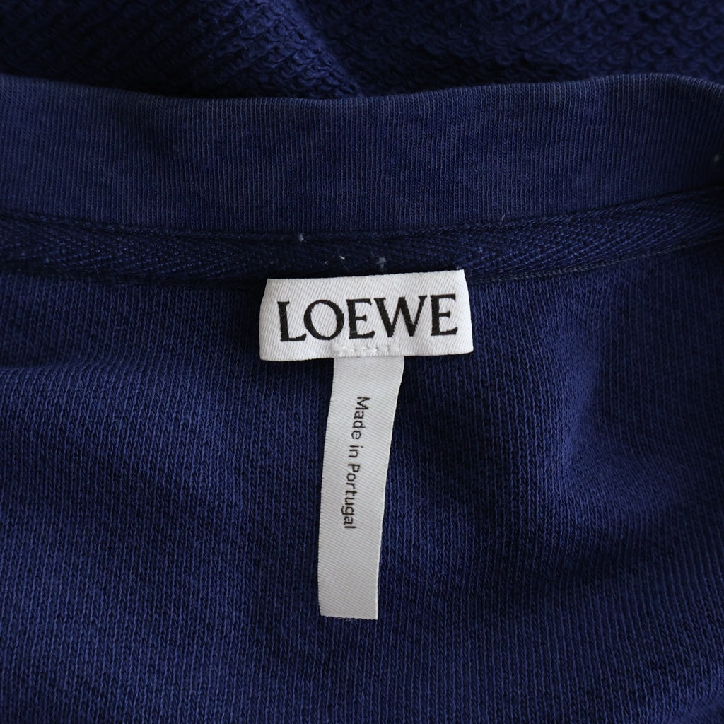 LOEWE(ロエベ) Anagram Zipper Sweatshirt アナグラムジップデザイン クルーネックスウェットトレーナー ネイビー H6189340CR