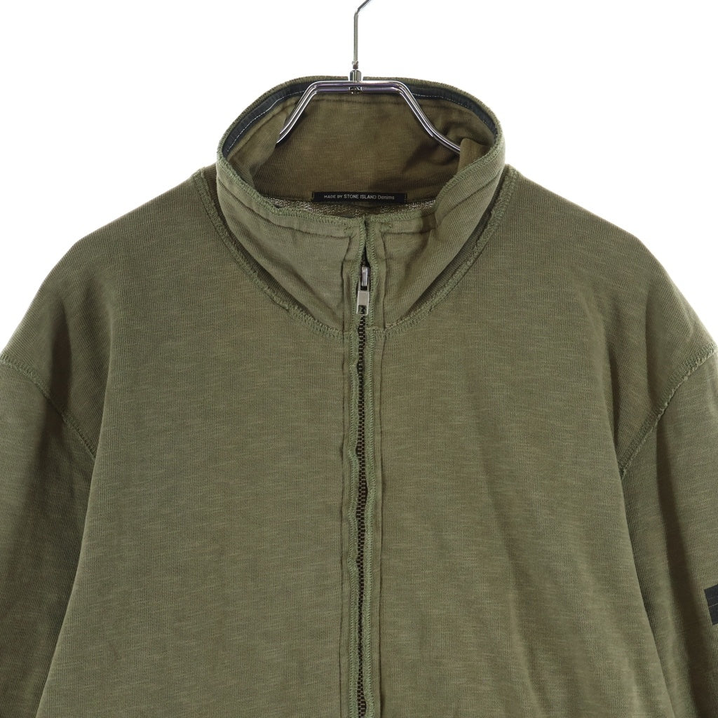 STONE ISLAND(ストーンアイランド) 08AW Zip Up Jacket ロゴプリント ジップアップジャケット カーキ 46146041