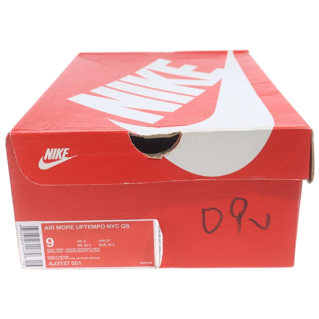 NIKE(ナイキ) AIR MORE UPTEMPO NEW YORK エア モアアップテンポ ニューヨーク ハイカットスニーカー グレー US9/27cm AJ3137-001