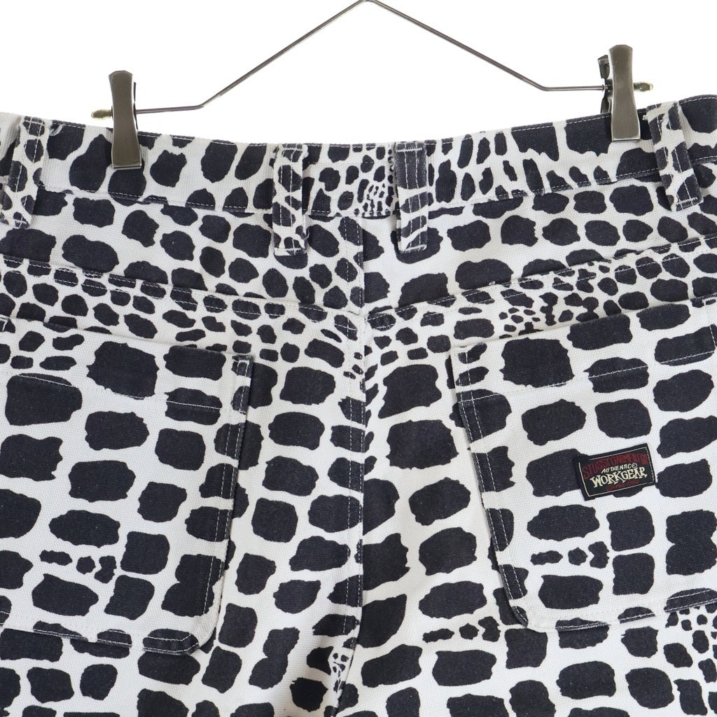 STUSSY(ステューシー) CANVAS WORK SHORT キャンバス ウォーク ショーツ ハードディスク ブラック