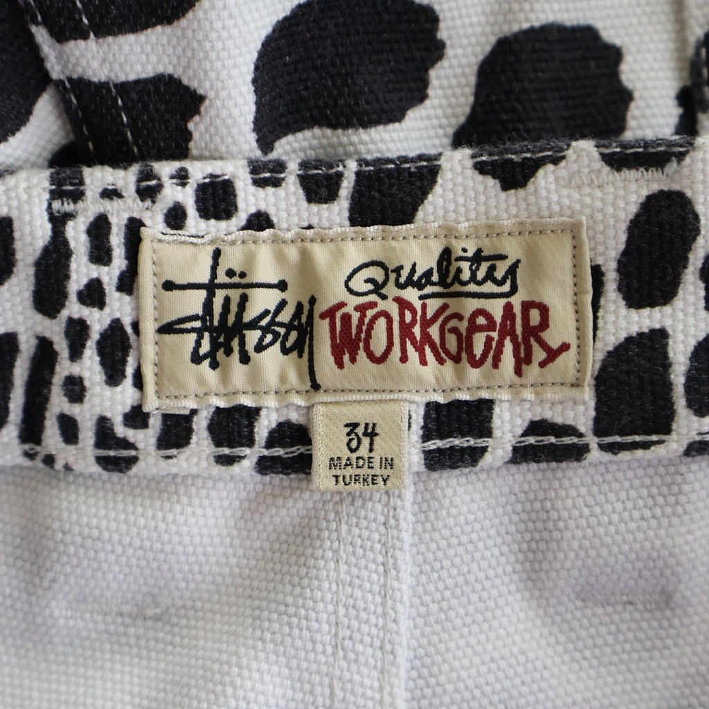STUSSY(ステューシー) CANVAS WORK SHORT キャンバス ウォーク ショーツ ハードディスク ブラック