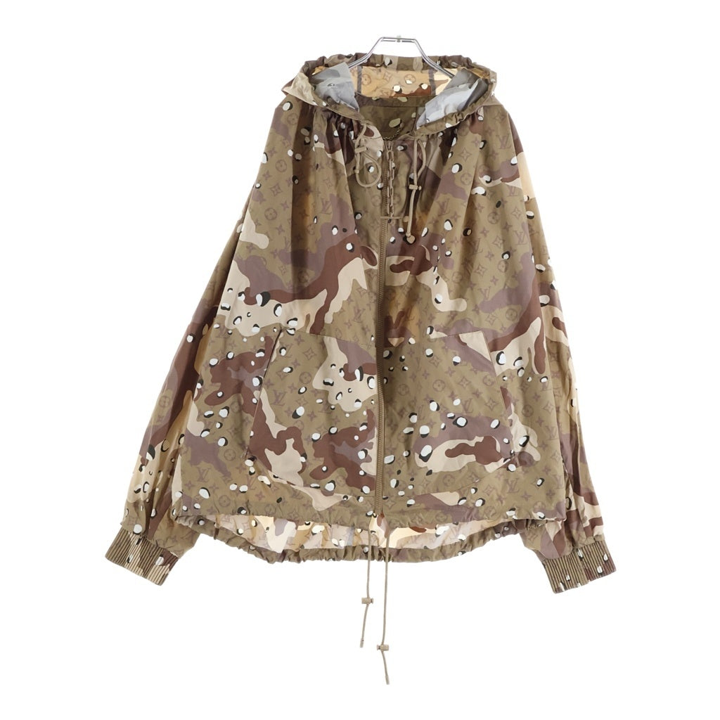 LOUIS VUITTON(ルイヴィトン) 20SS カモ パラシュート ジップ フーディ ブルゾン パーカー RM201M TBN HIB16W ブラウン