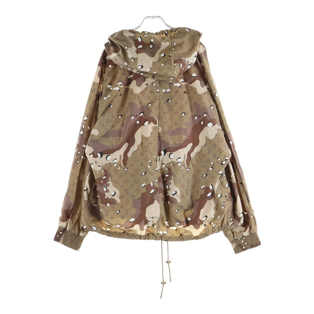 LOUIS VUITTON(ルイヴィトン) 20SS カモ パラシュート ジップ フーディ ブルゾン パーカー RM201M TBN HIB16W ブラウン