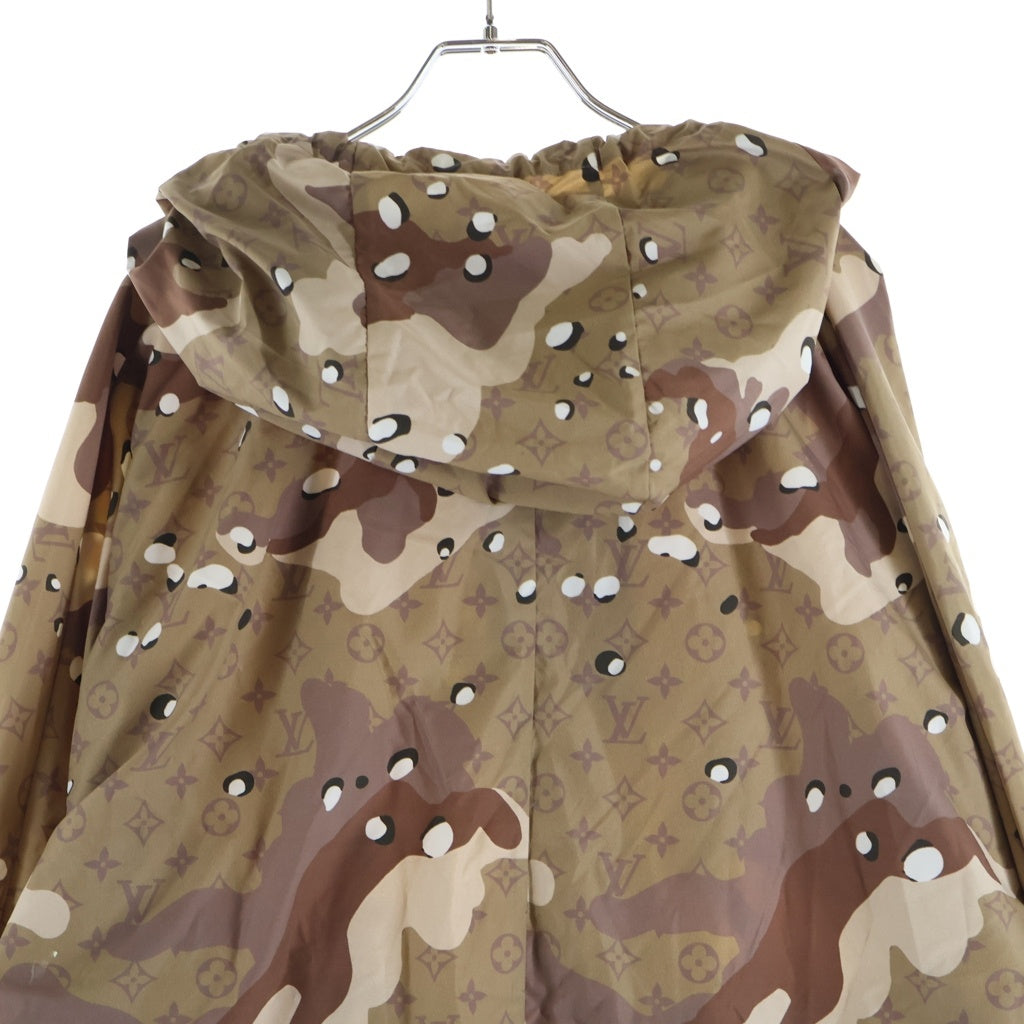 LOUIS VUITTON(ルイヴィトン) 20SS カモ パラシュート ジップ フーディ ブルゾン パーカー RM201M TBN HIB16W ブラウン