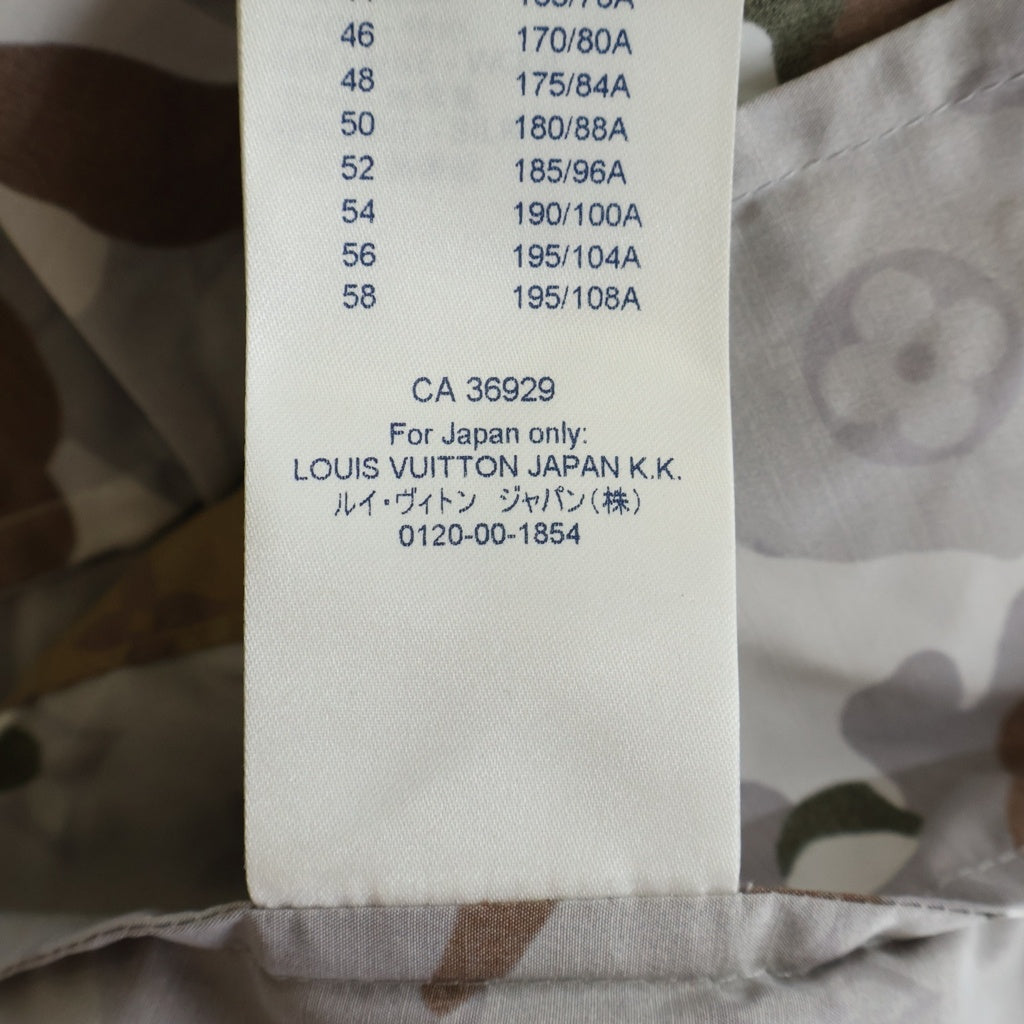 LOUIS VUITTON(ルイヴィトン) 20SS カモ パラシュート ジップ フーディ ブルゾン パーカー RM201M TBN HIB16W ブラウン