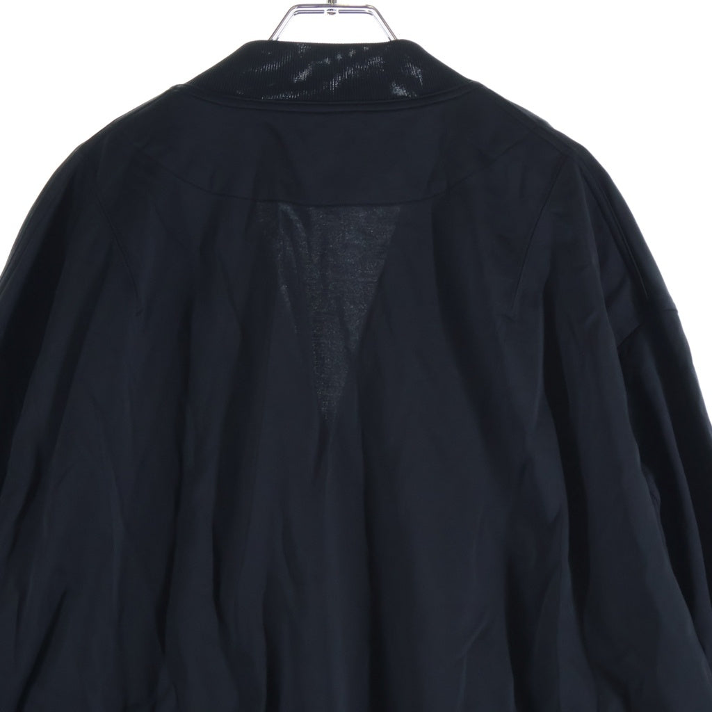 COMME des GARCONS HOMME(コムデギャルソンオム) 26SS 綿ナイロン裏毛ジャージカーディガン ジャケット HQ-T007 ネイビー