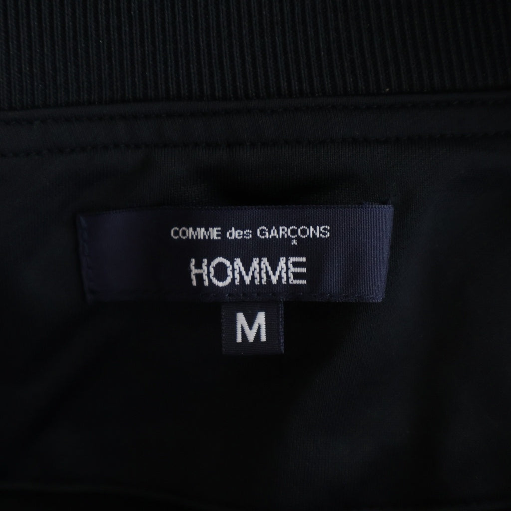 COMME des GARCONS HOMME(コムデギャルソンオム) 26SS 綿ナイロン裏毛ジャージカーディガン ジャケット HQ-T007 ネイビー