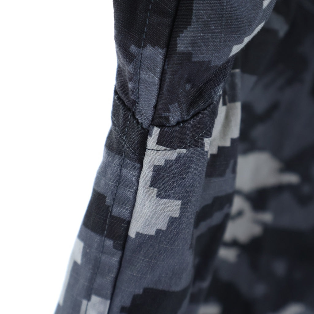 A BATHING APE(アベイシングエイプ) MULTI PIXEL CAMO MILITARY SHIRT マルチ ピクセル カモ ミリタリー シャツ グレー 0ZXSTM319401Q