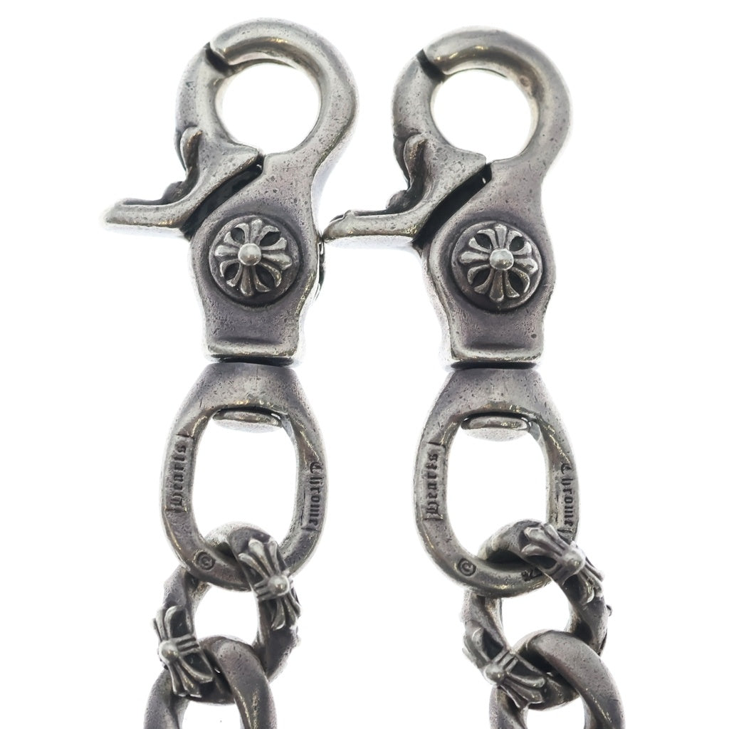 CHROME HEARTS(クロムハーツ) FANCY SHORT-T/2クリップショート ファンシー ウォレットチェーン シルバー BCA077