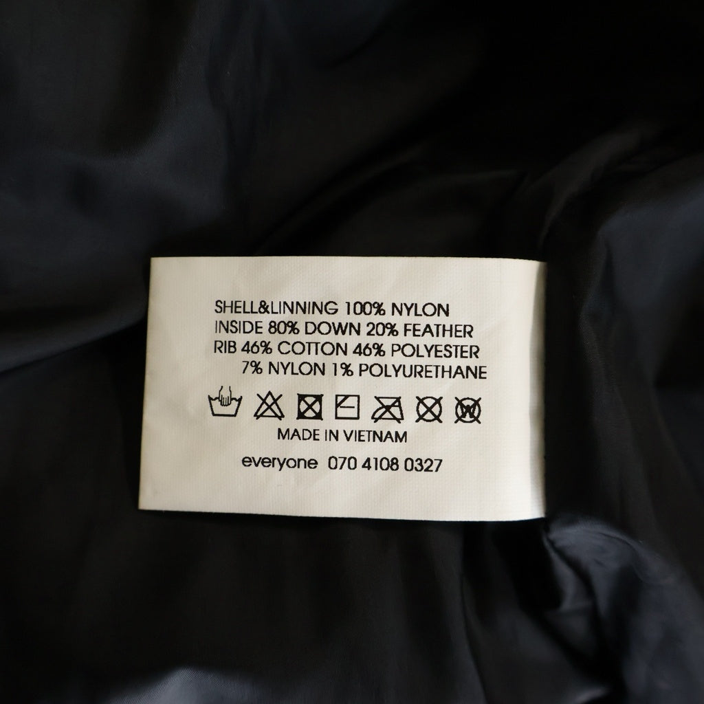 everyone(エブリワン) 24AW Quilting Down Jacket キルティング ダウンジャケット ネイビー EV24-JK12