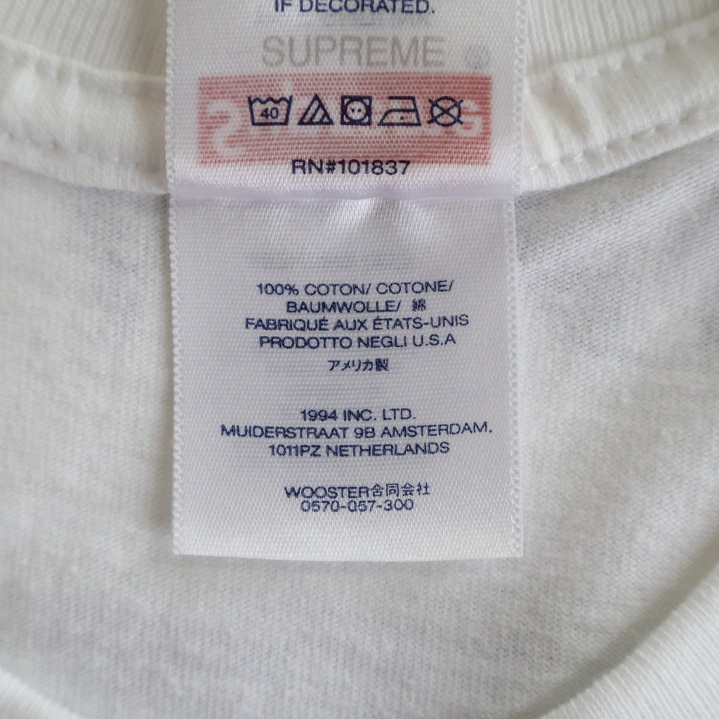 SUPREME(シュプリーム) 23AW Seoul Box Logo Tee ソウルオープン記念 ボックスロゴ クルーネック コットン半袖Tシャツ カットソー ホワイト