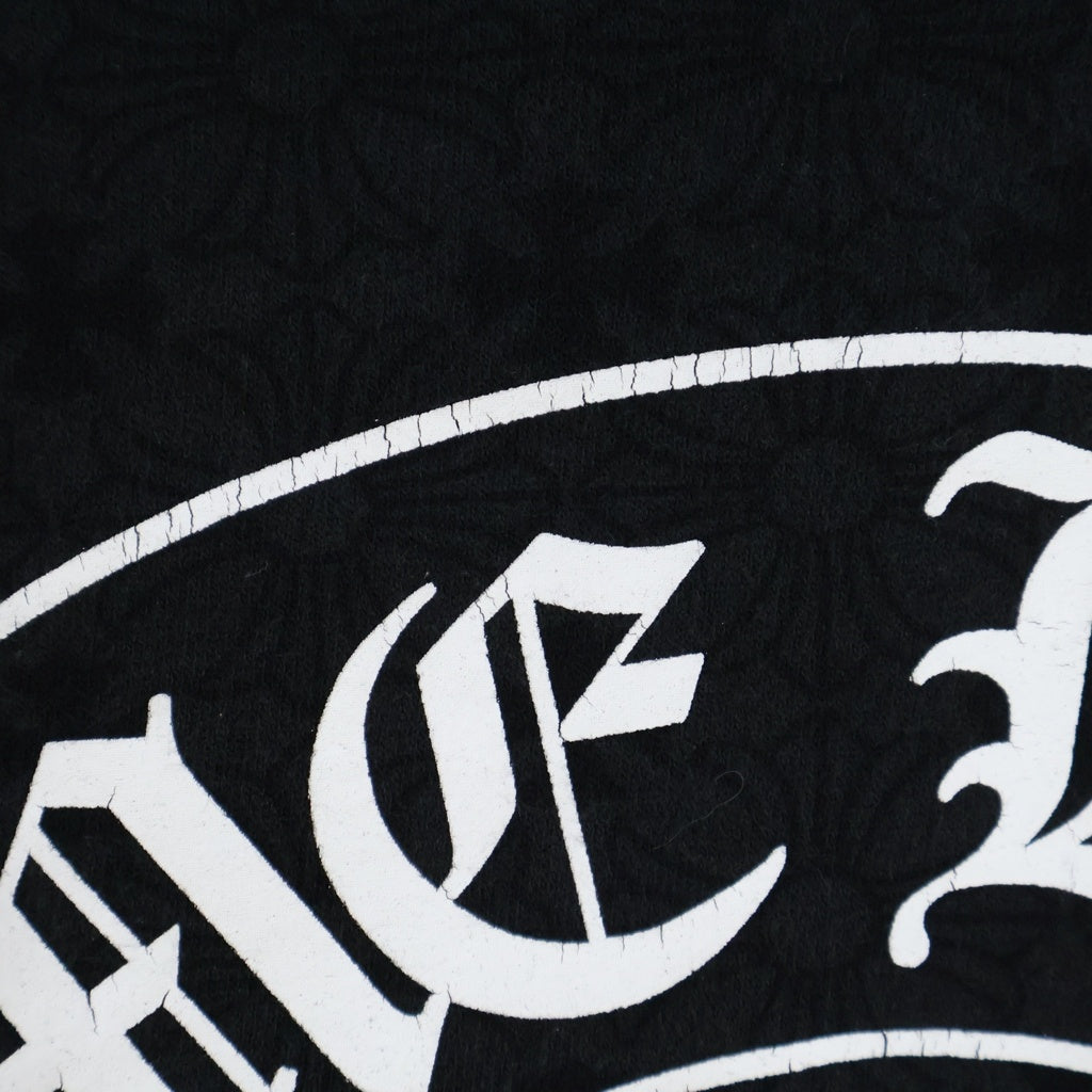 CHROME HEARTS(クロムハーツ) SWTSHRT PLVR CHプラス総柄 バックホースシュープリント プルオーバースウェットパーカー フーディー ブラック
