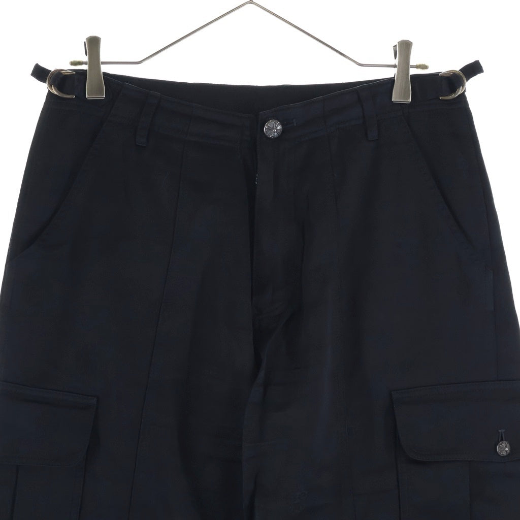 CHROME HEARTS(クロムハーツ) VINE DAGGER CARGO PANTS ヴァインダガー クロスボールボタン コットンカーゴパンツ ブラック
