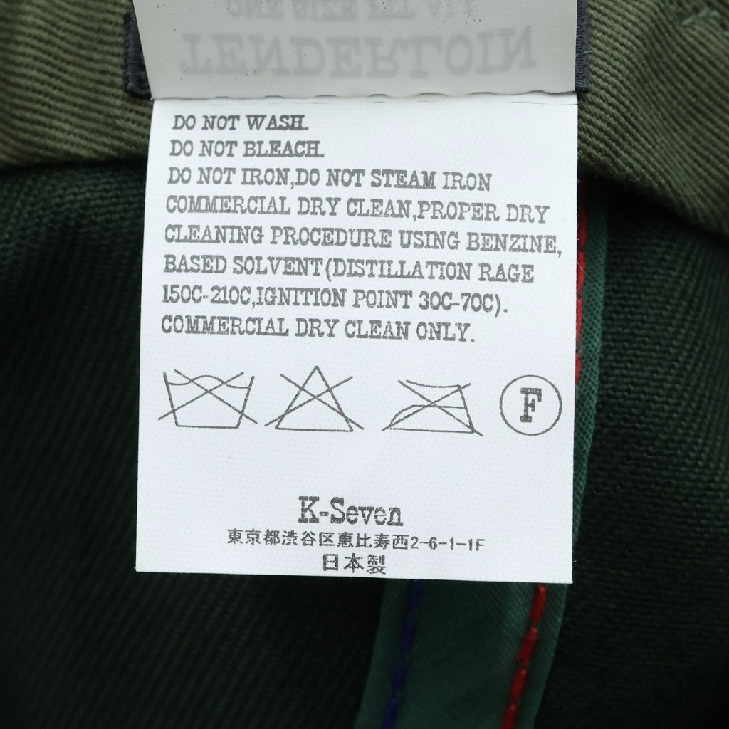 TENDERLOIN(テンダーロイン) ロゴエンブロイダリー トラッカーキャップ 帽子 カーキ