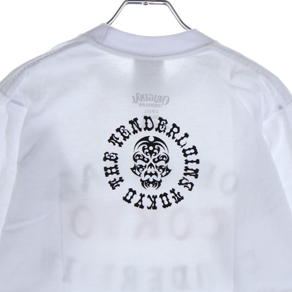 TENDERLOIN(テンダーロイン) 22SS 渋谷限定 プリントデザイン クルーネック 長袖Tシャツ カットソー ホワイト