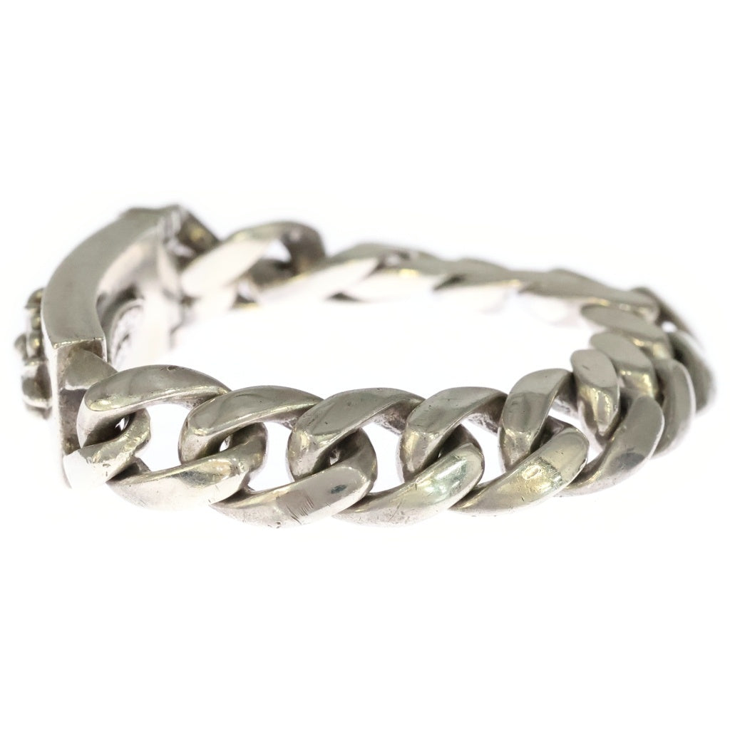 CHROME HEARTS(クロムハーツ) ID FLORAL CRS フローラルクロスIDクラシックリンク ブレスレット 13LINK シルバー BCA164