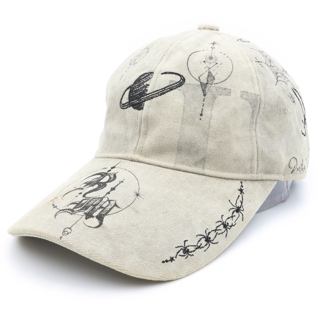READY MADE(レディメイド) ×Dr.Woo CAP TATTO ドクターウー タトゥー ミリタリーキャップ 帽子 グレー REDW-CO-WH-00-00-02