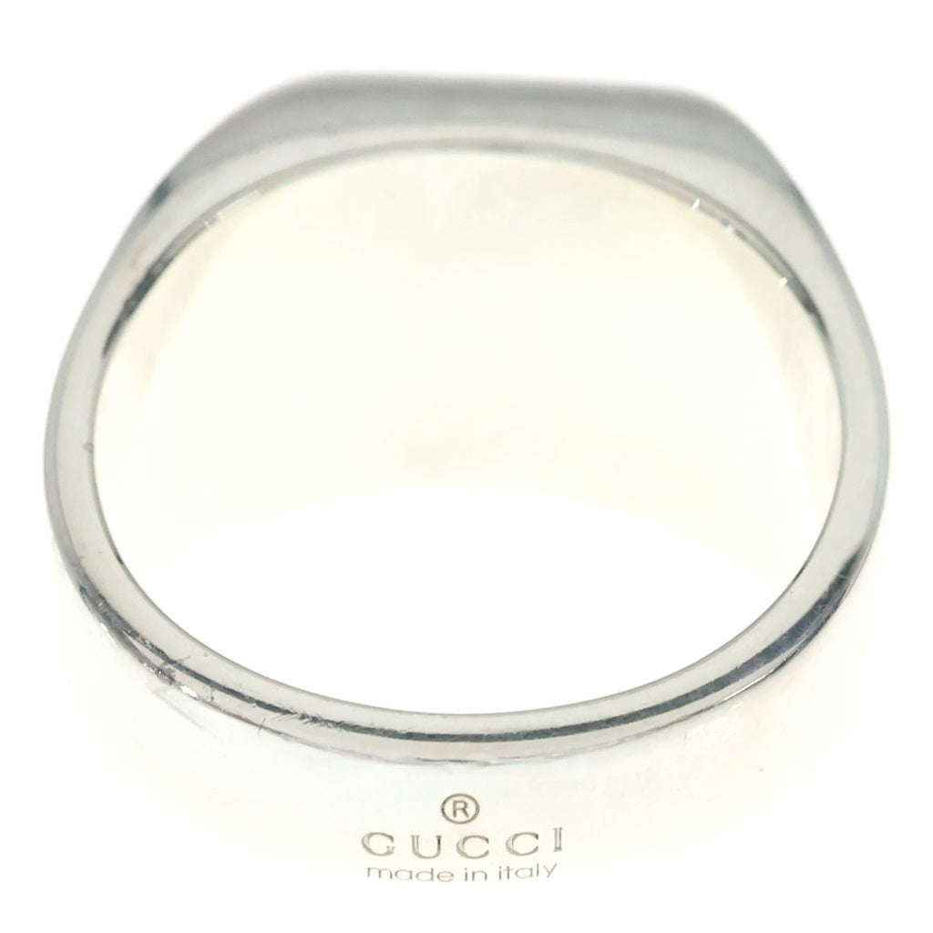 GUCCI(グッチ) ダイアゴナル インターロッキングG リング シルバー 774046