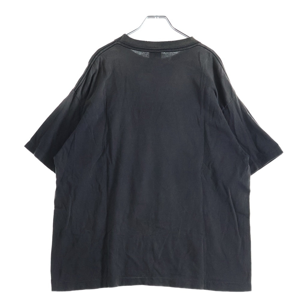 SAINT MICHAEL(セントマイケル) 25SS ×NEIGHBORHOOD NH_SS TEE STHD.HOOD ネイバーフッド ダメージ加工 半袖Tシャツ グレー SM-HR8-0000-C69