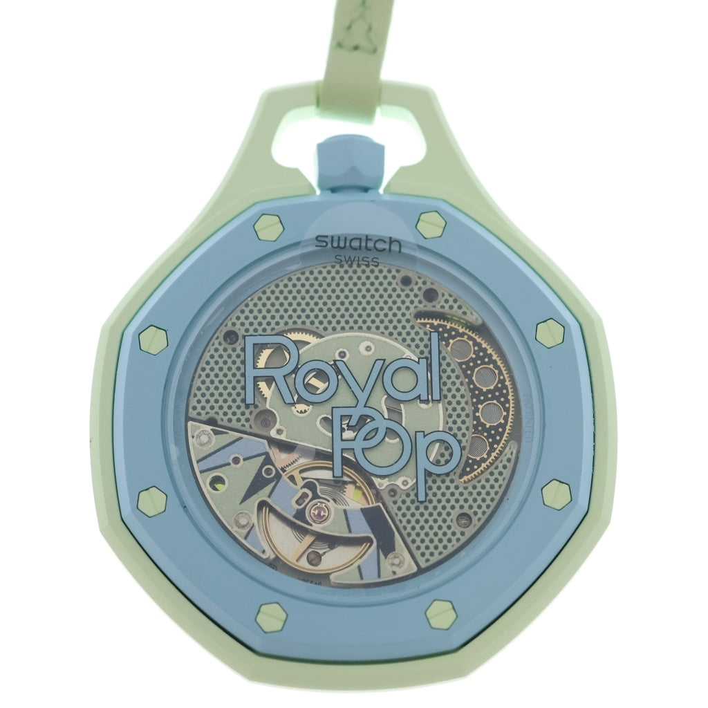SWATCH(スウォッチ) Audemars Piguet Royal Pop Blaue Acht Light Green オーデマピゲ ロイヤルポップ ブラウエアハト 時計 ウォッチ ライトグリーン SSX03L101N