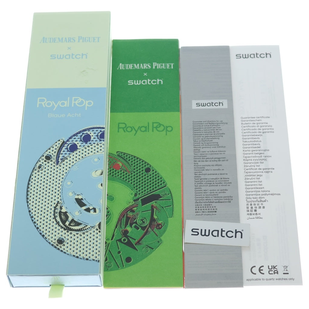 SWATCH(スウォッチ) Audemars Piguet Royal Pop Blaue Acht Light Green オーデマピゲ ロイヤルポップ ブラウエアハト 時計 ウォッチ ライトグリーン SSX03L101N