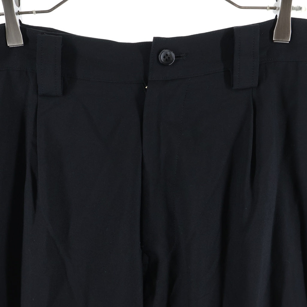 sulvam(サルバム) ×UJOH 1Tuck Wide Pants US-P01-002 ×ウジョー 1タック ワイドパンツ ブラック