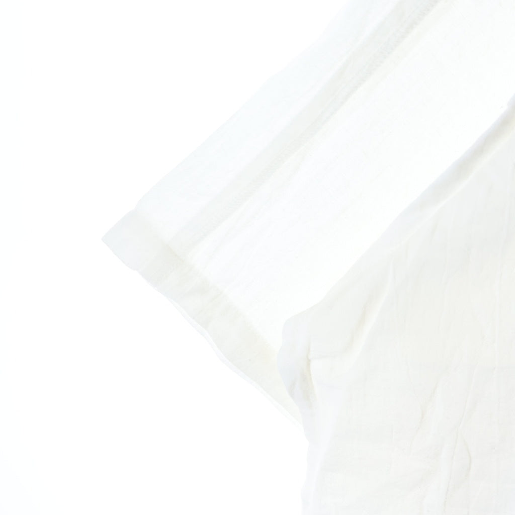 UNDERCOVER(アンダーカバー) S/S Open Coller Shirts UP1F4409 ロゴ刺繍 半袖開襟シャツ ホワイト