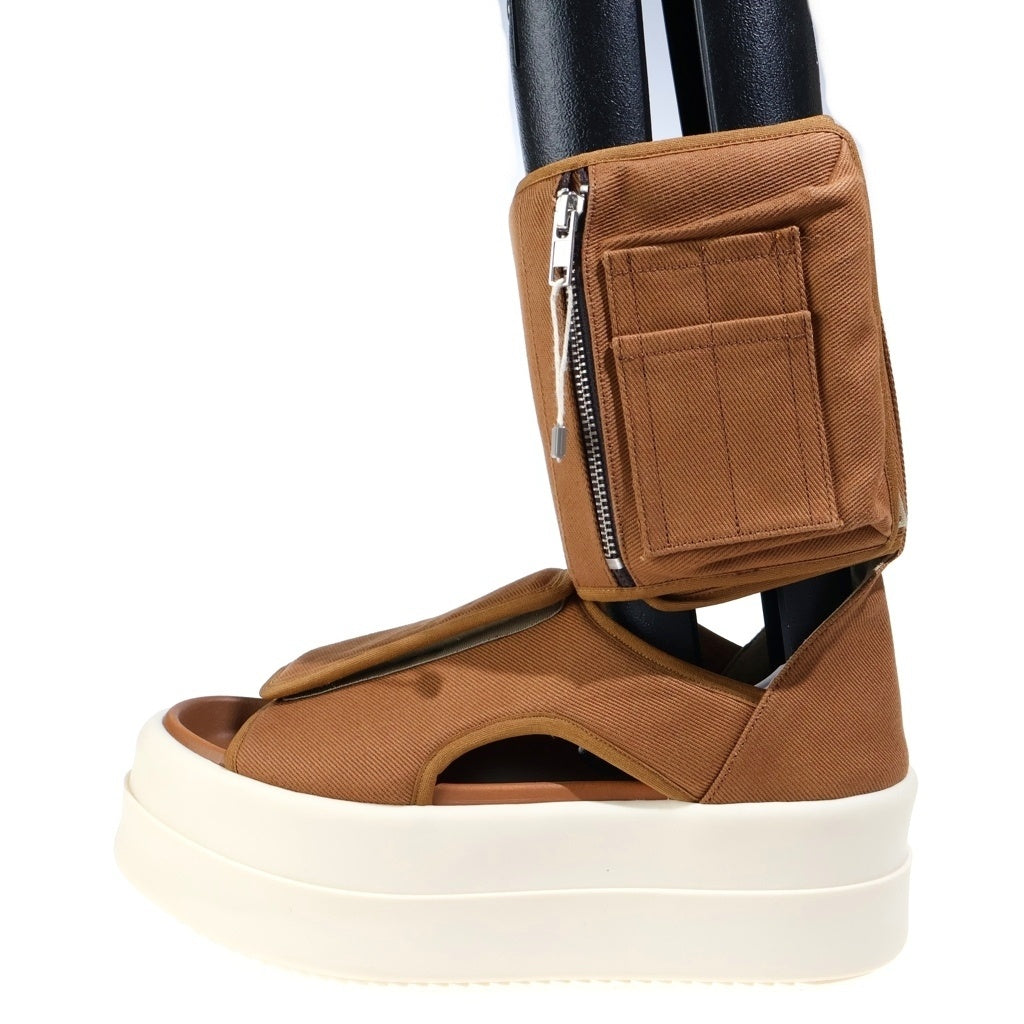 DRKSHDW(ダークシャドウ) 25SS DOUBLE BUMPER ANKLE STRAP ダブルバンパー アンクルストラップ ハイカットシューズ サンダル ブラウン DS01E3837-DO
