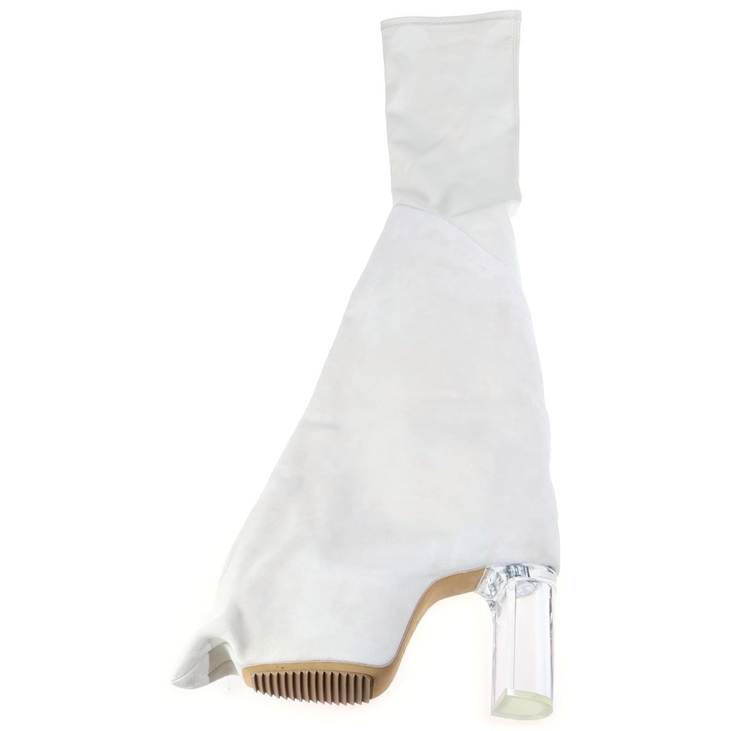 Rick Owens(リックオウエンス) 25SS TACO KISS タコキス レザーハイカットシューズ ホワイト RR01E5843-LSLVS0