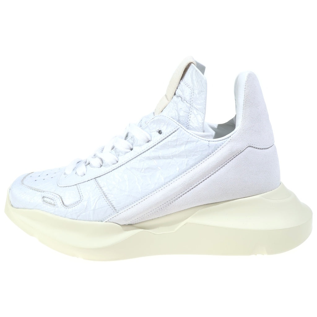 Rick Owens(リックオウエンス) 25SS GETH RUNNER ゲスランナー ハイカットシューズ ホワイト RO01E7814-SHULVS