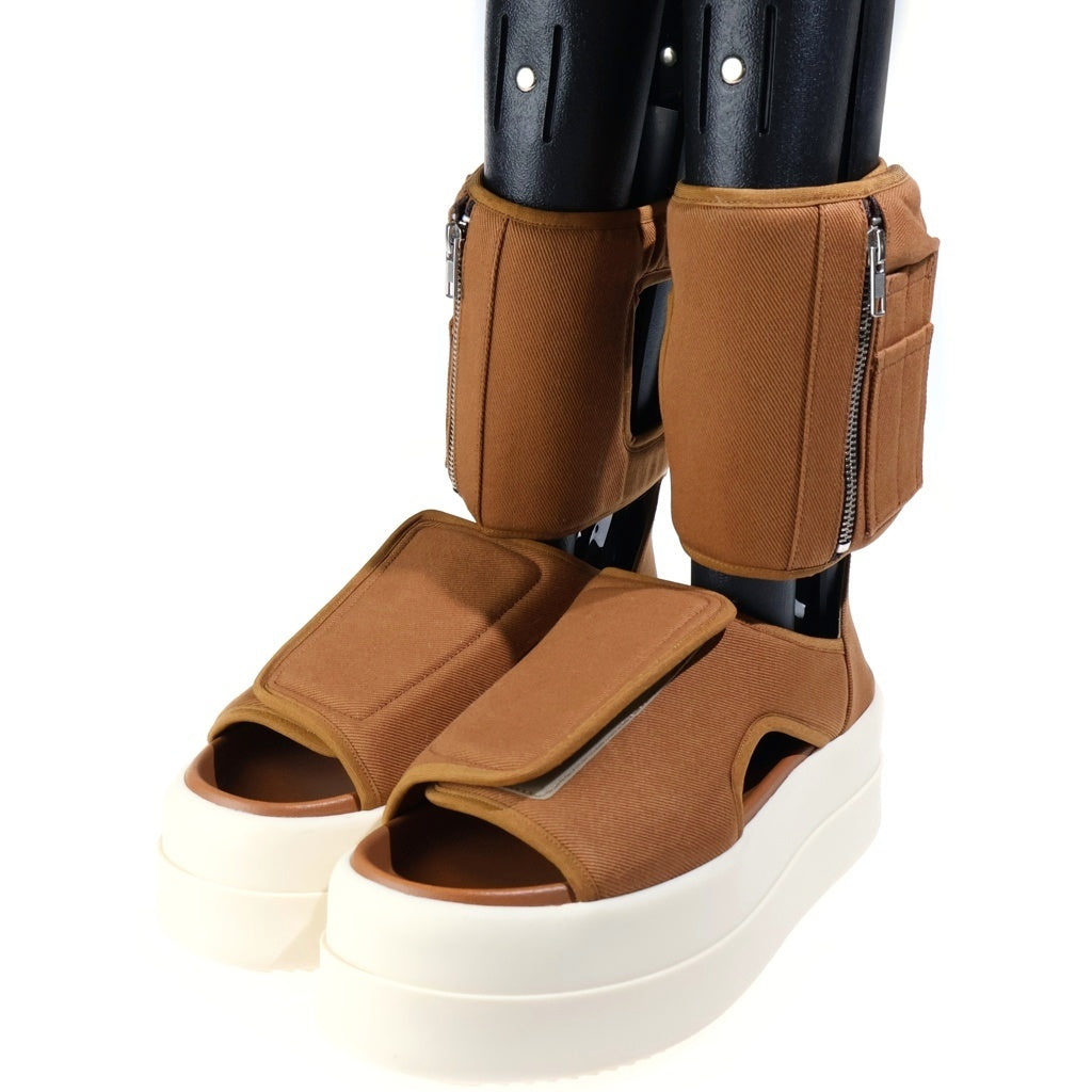 DRKSHDW(ダークシャドウ) 25SS DOUBLE BUMPER ANKLE STRAP ダブルバンパー アンクルストラップ ハイカットシューズ サンダル ブラウン DS01E3837-DO
