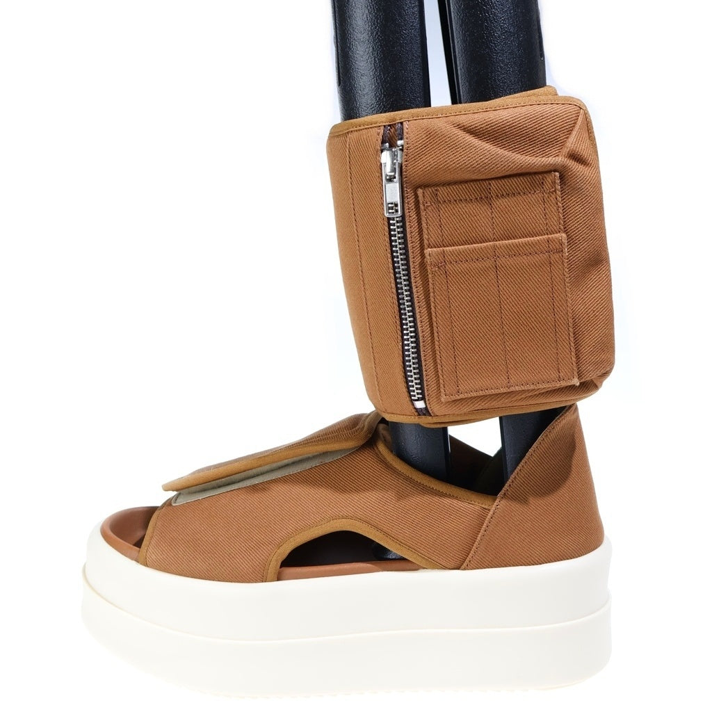 DRKSHDW(ダークシャドウ) 25SS DOUBLE BUMPER ANKLE STRAP ダブルバンパー アンクルストラップ ハイカットシューズ サンダル ブラウン DS01E3837-DO
