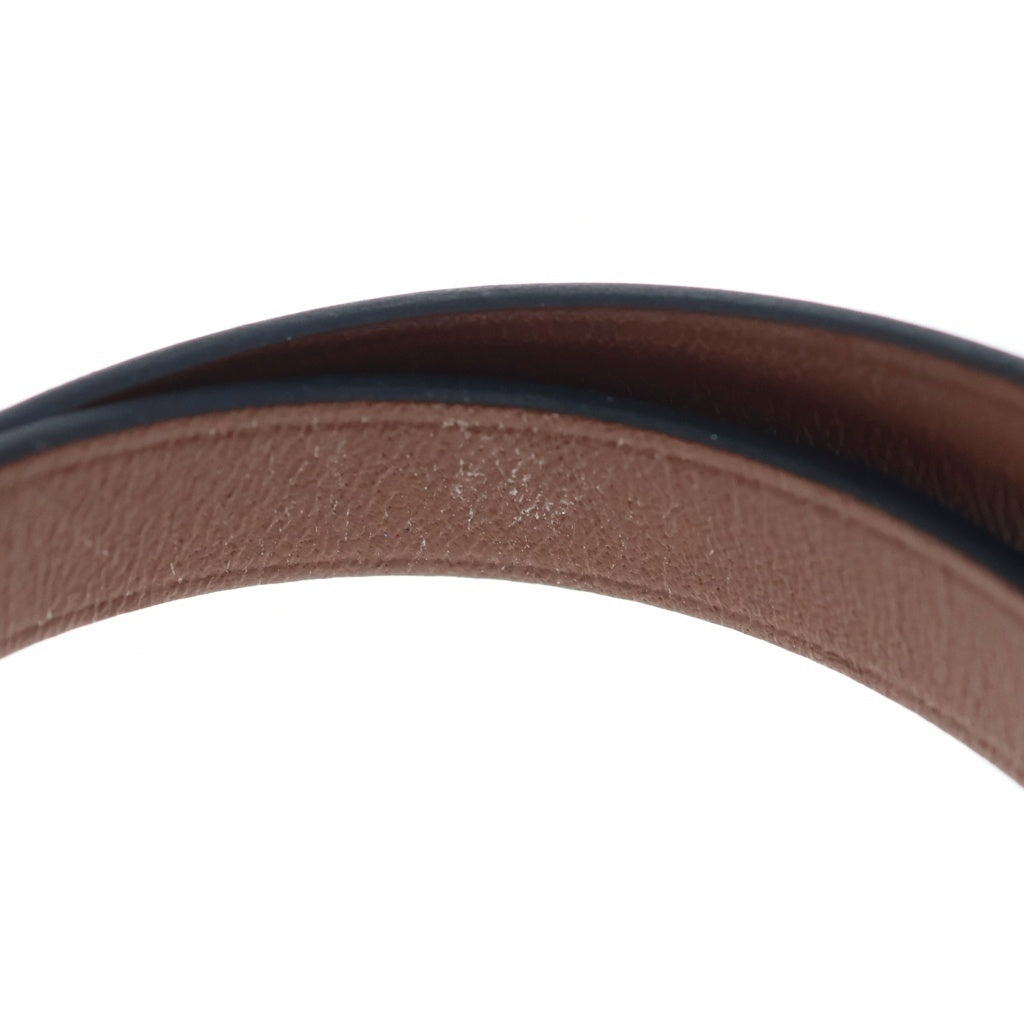 HERMES(エルメス) Bracelet Behapi Double Tourビーアピ レザーブレスレット ドゥブルトゥール ブラック/ゴールド レディース