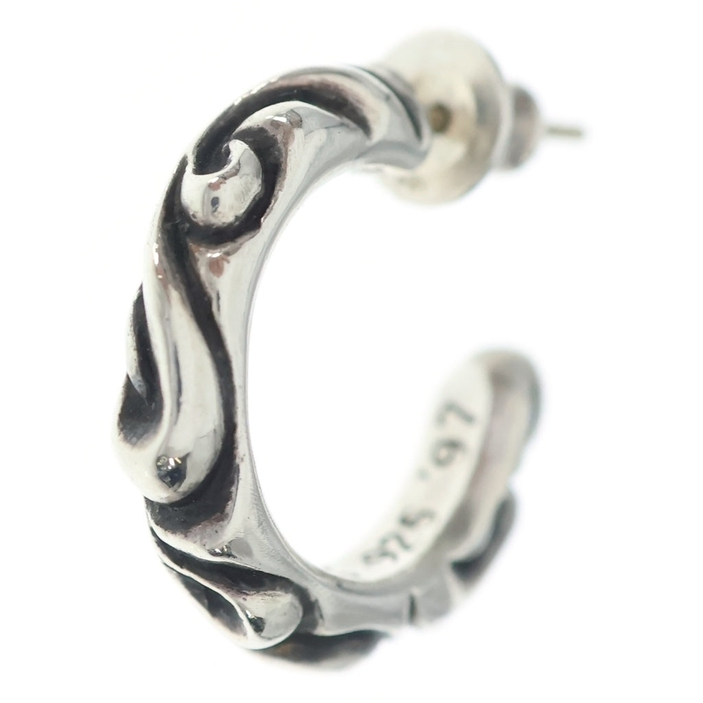 CHROME HEARTS(クロムハーツ) HOOP SCROOL スクロール フープピアス シルバー BCA102