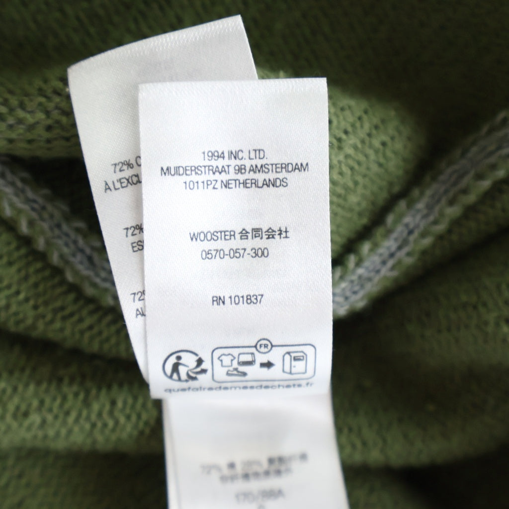 SUPREME(シュプリーム) 24SS Reflective Sweater アームロゴデザイン リフレクティブ スウェット プルオーバー カーキ