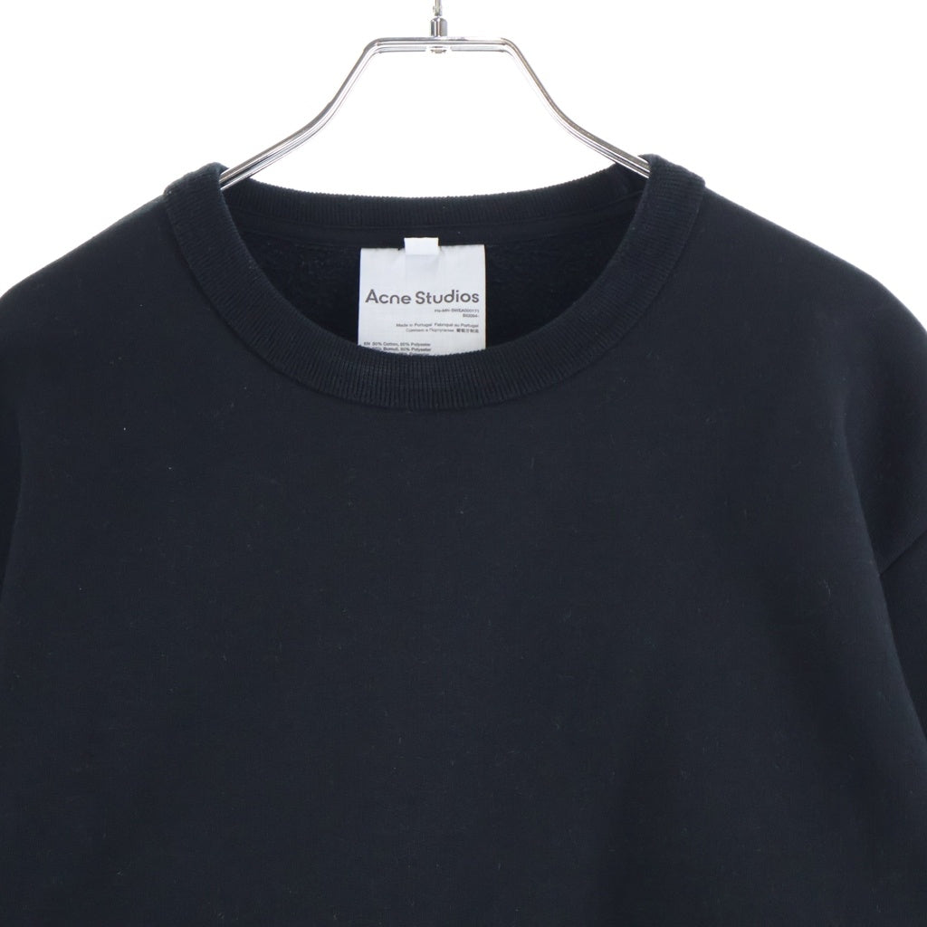 Acne Studios(アクネ ストゥディオズ) ヘビーウェイト クルーネック スウェット プルオーバー ブラック FN-MN-SWEA000171