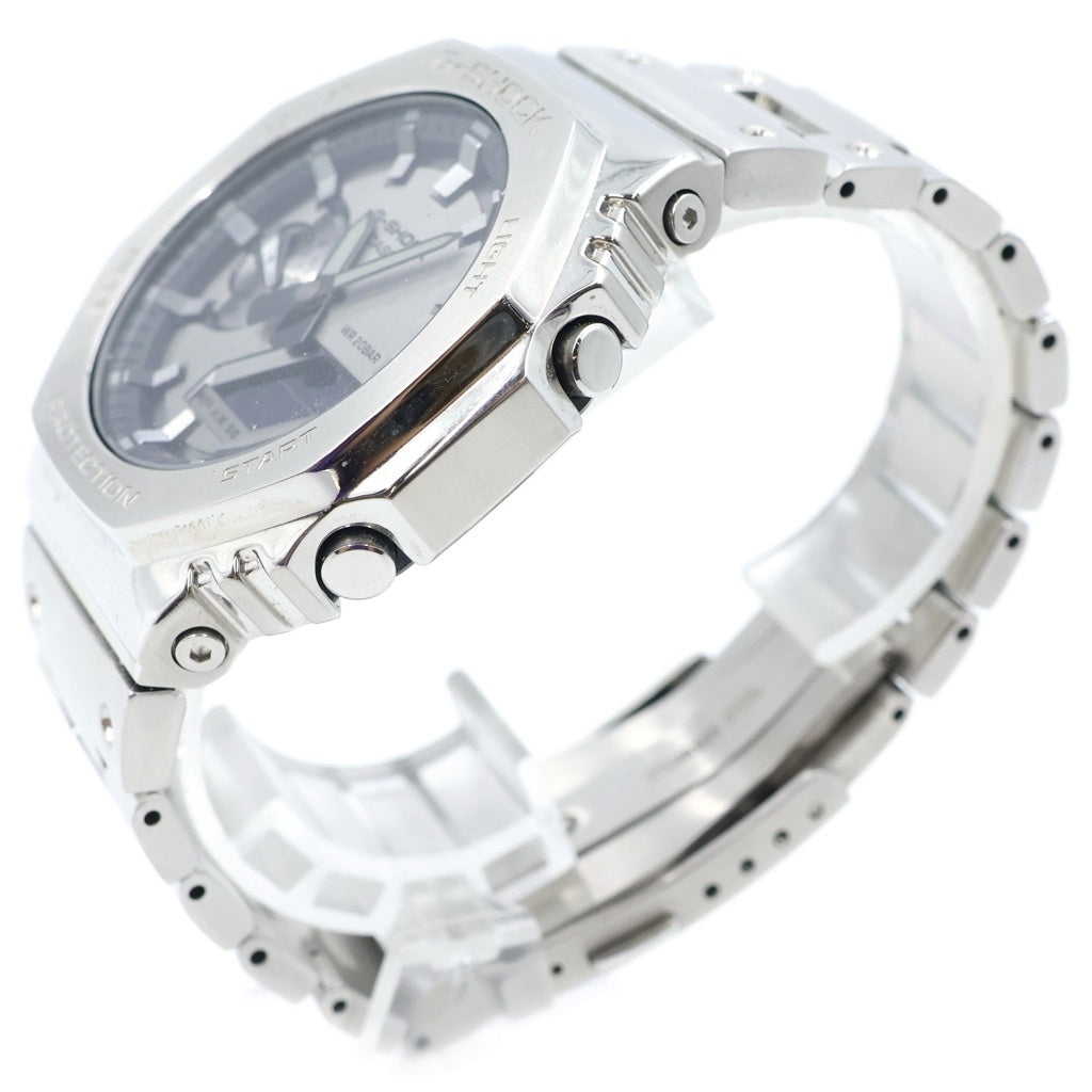 CASIO(カシオ) G-SHOCK FINE METALLIC SERIES ANALOG-DIGITAL 2100 Series GM-2100YM-8AJF ジーショック ファインメタリックシリーズ ウォッチ 腕時計 シルバー