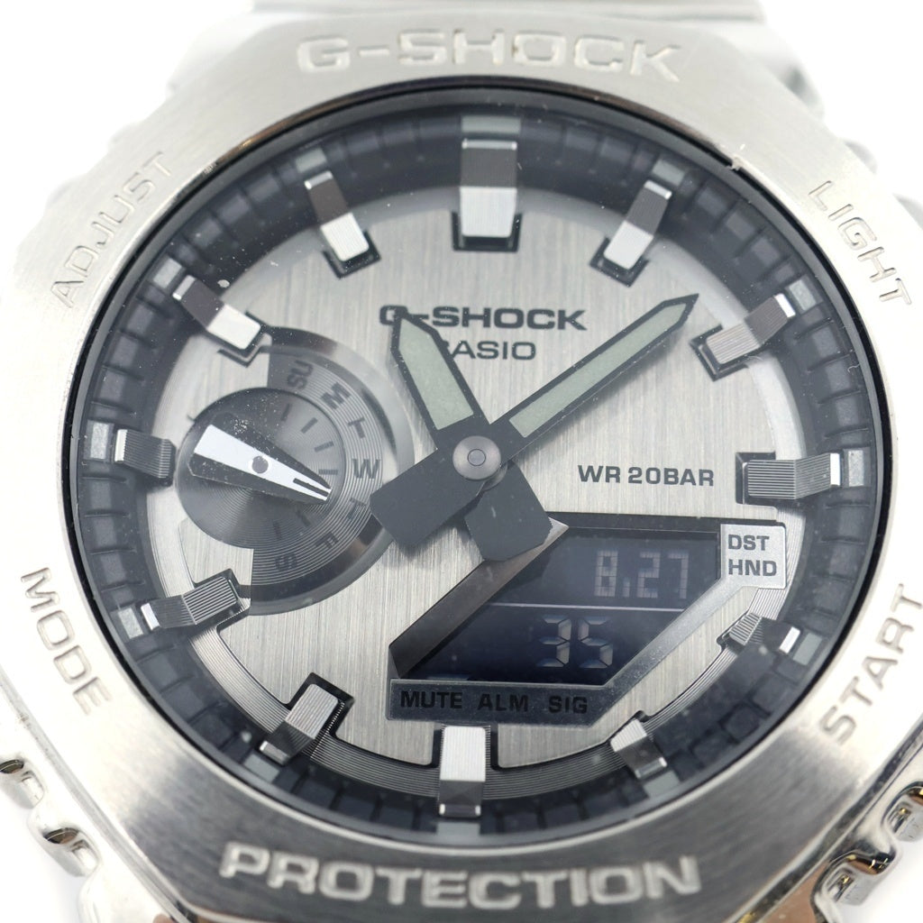 CASIO(カシオ) G-SHOCK FINE METALLIC SERIES ANALOG-DIGITAL 2100 Series GM-2100YM-8AJF ジーショック ファインメタリックシリーズ ウォッチ 腕時計 シルバー