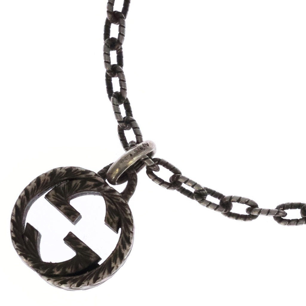 GUCCI(グッチ) インターロッキングG アラベスク ネックレス ペンダント チェーン シルバー SV925