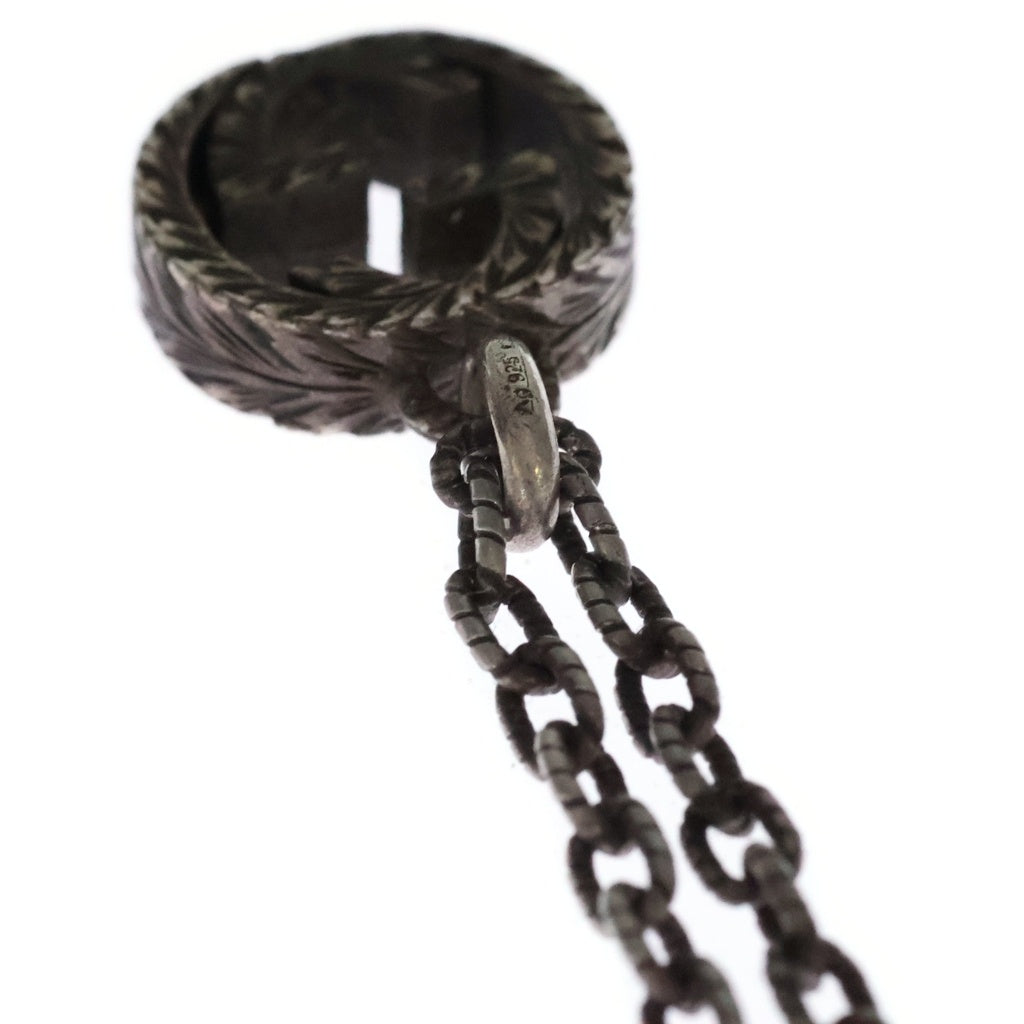 GUCCI(グッチ) インターロッキングG アラベスク ネックレス ペンダント チェーン シルバー SV925
