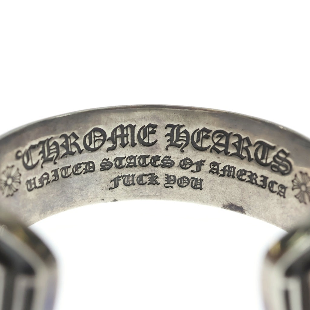 CHROME HEARTS(クロムハーツ) SCROLL LABEL CUFF BRACELET CHスクロール レーベル ブレスレット シルバー