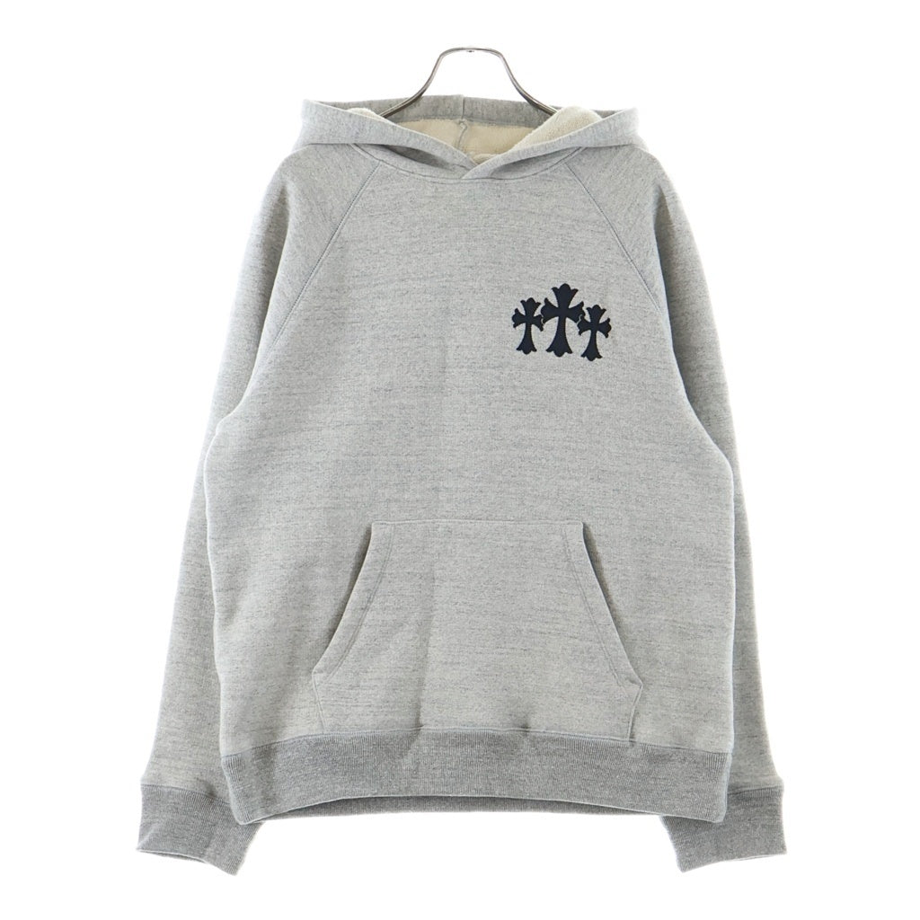 CHROME HEARTS(クロムハーツ) 7-11 HOODIE バックCHロゴクロス刺繍プルオーバーパーカー グレー