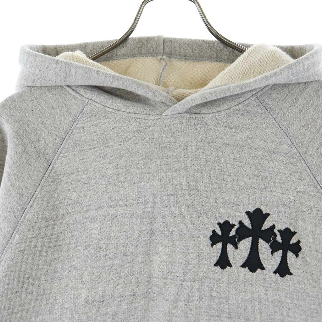 CHROME HEARTS(クロムハーツ) 7-11 HOODIE バックCHロゴクロス刺繍プルオーバーパーカー グレー
