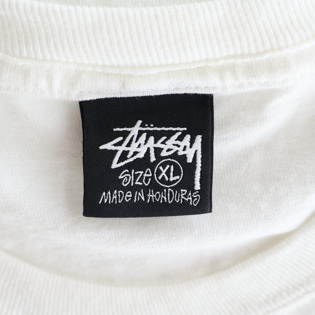 STUSSY(ステューシー) 東京限定 バックロゴ Tシャツ 半袖Tシャツ カットソー クルーネック ホワイト
