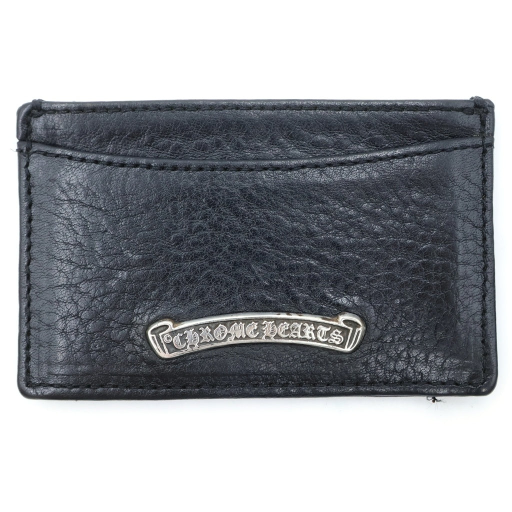 CHROME HEARTS(クロムハーツ) JOTTER ジョッター スクロールラベル レザー カードケース ブラック