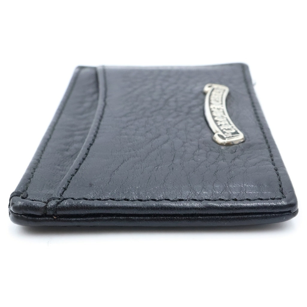 CHROME HEARTS(クロムハーツ) JOTTER ジョッター スクロールラベル レザー カードケース ブラック